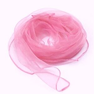 Bubblegum Pink Pinup Nylon chiffon head scarf
